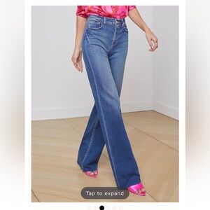 L’Agence Scottie high-rise wide-leg jeans